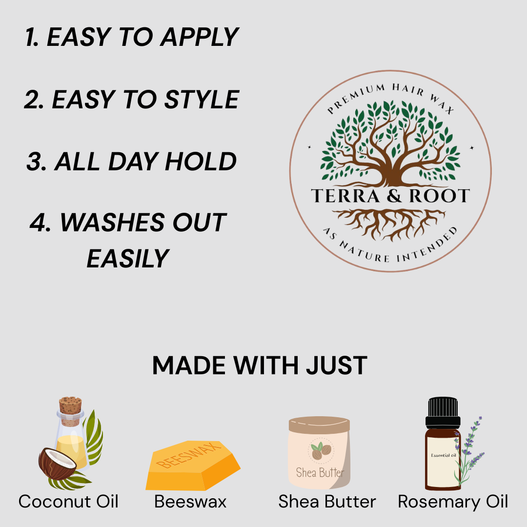 Premium Natural Hair Wax for Men & Women | Terra & Root